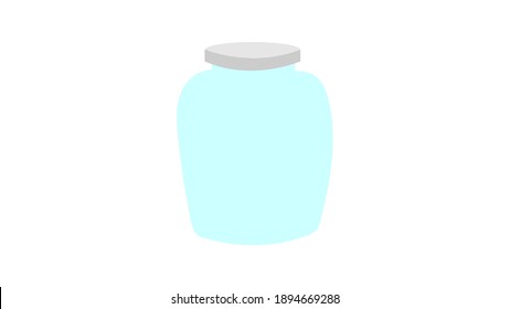 glass jar icon, line symbol on white background - editable stroke vector illustration eps10