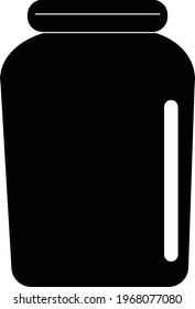 glass jar icon on white background. honey sign. flat style. jar symbol. bottle icon. 