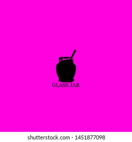 glass jar icon sign signifier vector