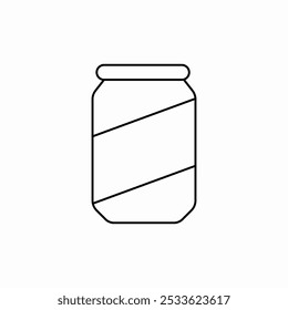 glass jar icon sign vector