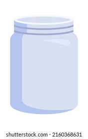 Glass jar icon. Vector illustration