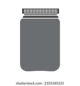 diseño de imagen vectorial de icono de frasco de vidrio