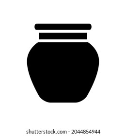 Juego de vectores de icono de jarra de vidrio. colección de signos de ilustración de botella. símbolo de conservación sobre fondo blanco.