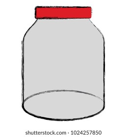 glass jar isolated icon