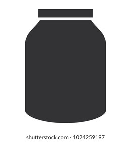 glass jar isolated icon