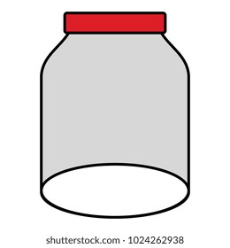 glass jar isolated icon