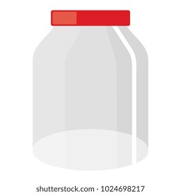 glass jar isolated icon