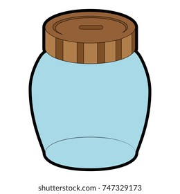 glass jar isolated icon