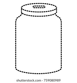 glass jar isolated icon