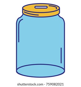 glass jar isolated icon