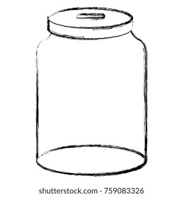 glass jar isolated icon