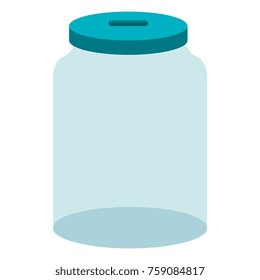 glass jar isolated icon