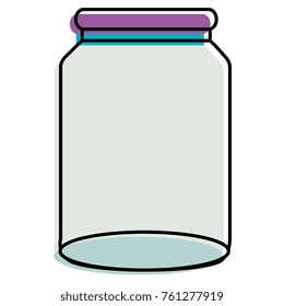 glass jar isolated icon