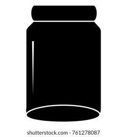 glass jar isolated icon