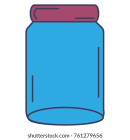 glass jar isolated icon