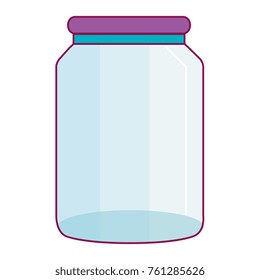 glass jar isolated icon