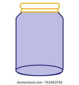 glass jar isolated icon