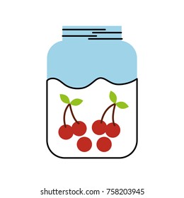 glass jar juice cherry fruit delicious