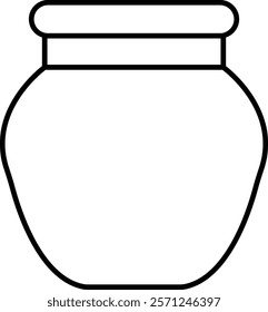 Glass jar kitchen utensil icon, Hand drawn sketch style drawing. canning and preserving. With cover and without lid. ,isolated on a transparent background, PNG, cutout, or clipping path.