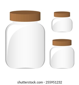 Glass jar set
