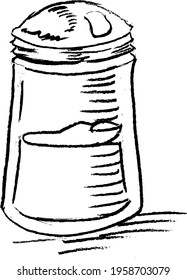 
glass jar with sugar for coffee