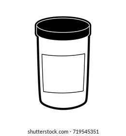 glass jar  vector illustration