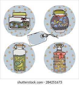 Glass jars