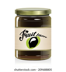 glass jars vector illustration