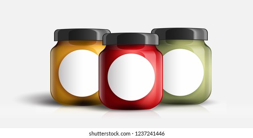 Glass jars vector illustration design.