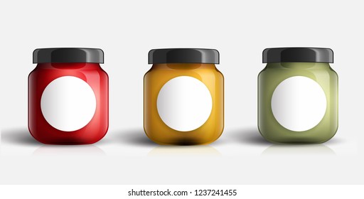 Glass jars vector illustration design.