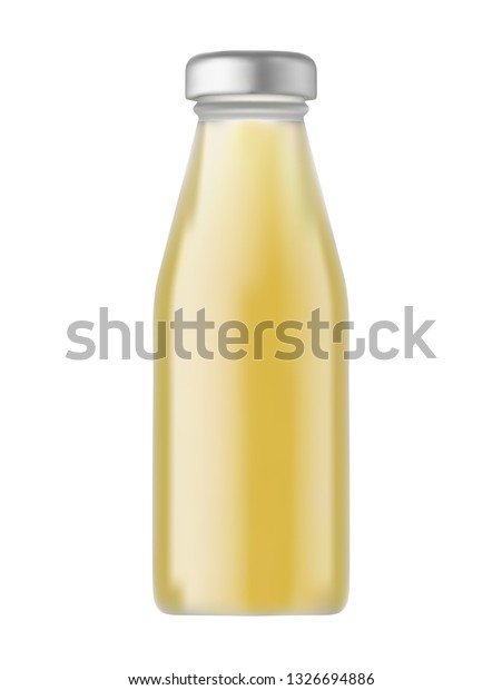 Download Glass Juice Bottle Mockup High Resolution Stock Vector Royalty Free 1326694886