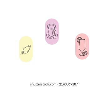 Glass Of Juice EPS Vector. Juice bottle line icon. wine glass vector. Wine glass vector icons. Isolated wineglass silhouette, alcohol beverage sign
