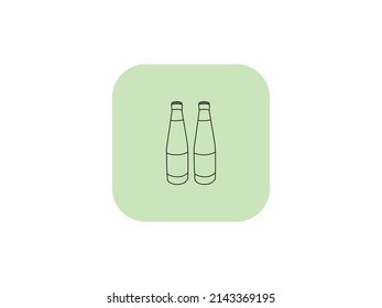 Glass Of Juice EPS Vector. Juice bottle line icon. wine glass vector. Wine glass vector icons. Isolated wineglass silhouette, alcohol beverage sign