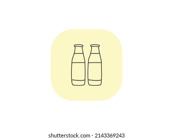 Vector EPS De Vidrio De Jugo. Icono de la línea del frasco de jugo. vector de vidrio de vino. Iconos vectoriales de vidrio de vino. Silhouette de vidrio aislado, signo de bebida alcohólica