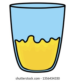 glass with juice fruit