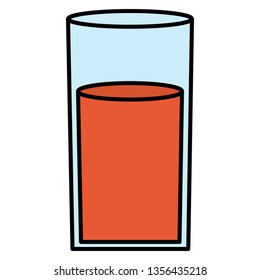 glass with juice fruit