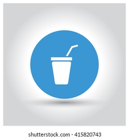 Glass of juice icon 