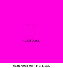 glass juice icon sign signifier vector