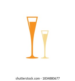Logo für Glassaft, Vektorgrafik-Design