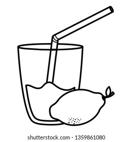 glass with juice of mango