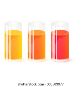 glass of juice set