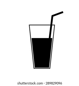glass of juice vector illustration