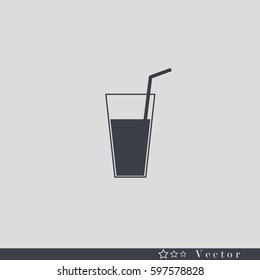 glass of juice vector illustration