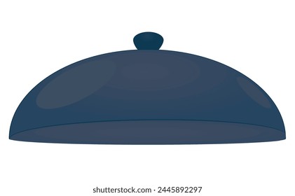 Glass kitchen dome. vector illustration
