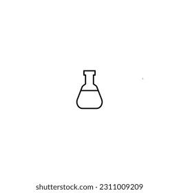 Glass Labolatory Icon Biological Research Tool Editable Stroke EPS 10