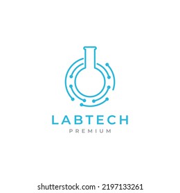 glass laboratory technology logo design