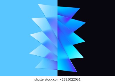 Glass layers composition. Abstract geometric vector background