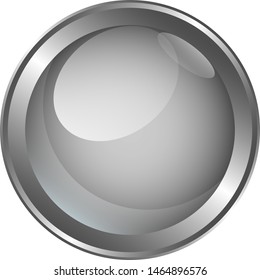 Glass led button burning light in back