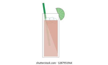 A glass of lemonade