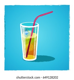 A glass of lemonade